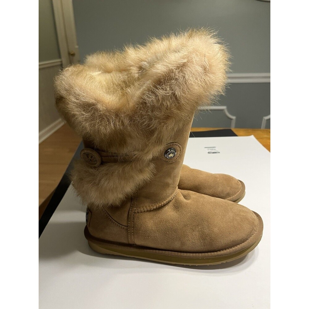 Australia Luxe Collective Nordic Sheepskin Short Shoes Boots Sz 10